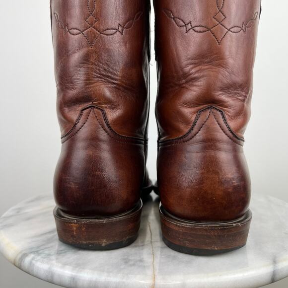 Black Jack Mens Brown Mad Dog Goat Round Toe Roper Boots (Sz 11.5) - Picture 14 of 15